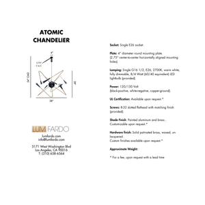 Atomic Sputnik Chandelier — Lumfardo